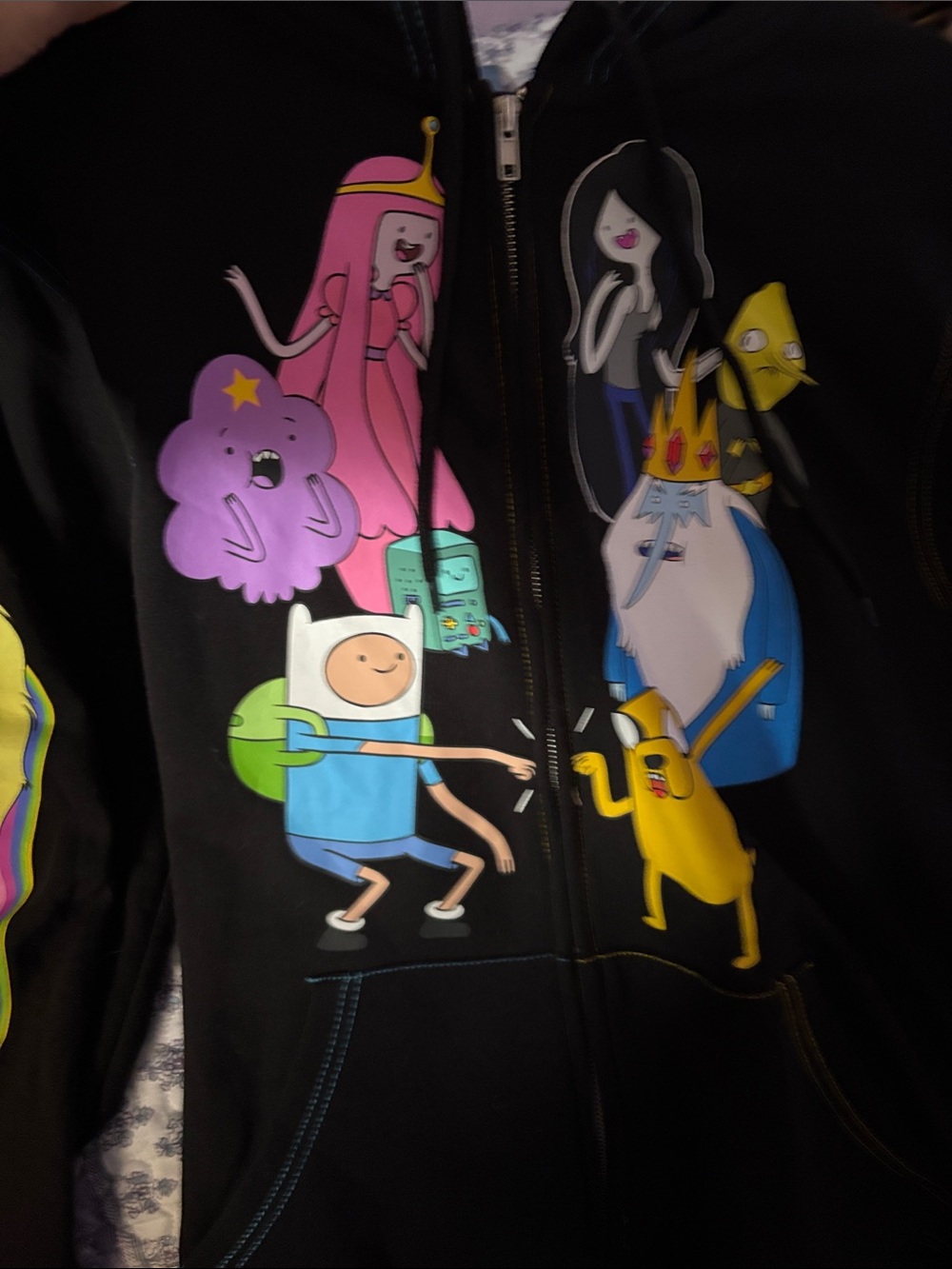 Adventure Time Black Hoodie with Tags